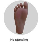 No Standing Feet